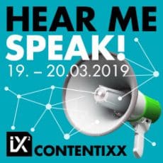 Contentixx 2019 - Hear Me Speak